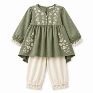 Baby tunic and pants set