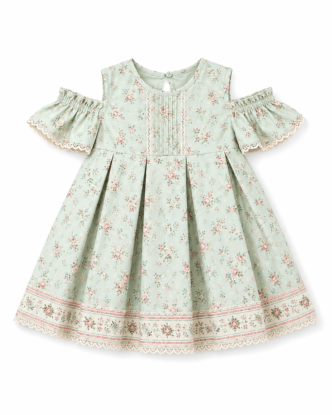 Box Pleated Vintage Frock
