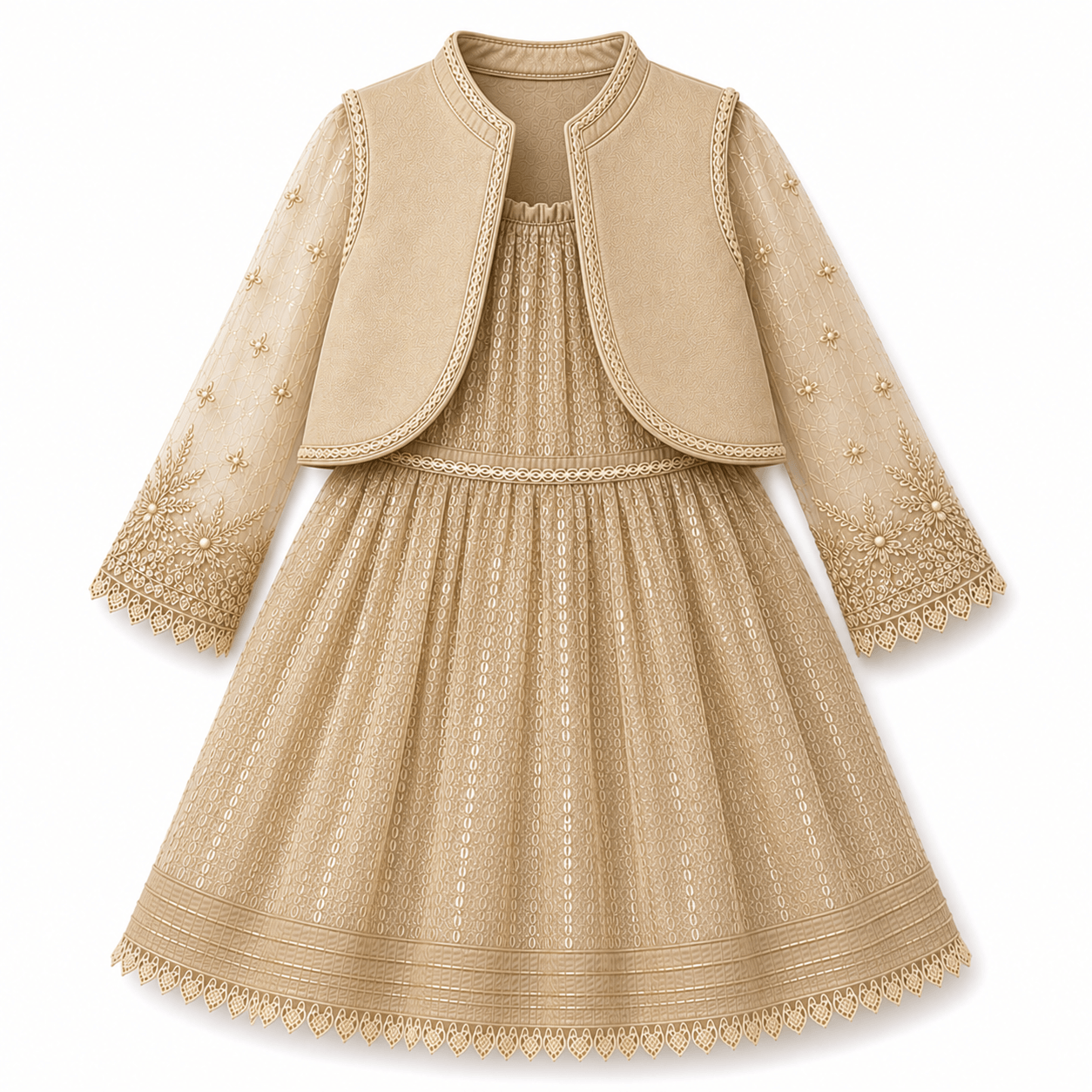 Champagne Lace Children’s Dress