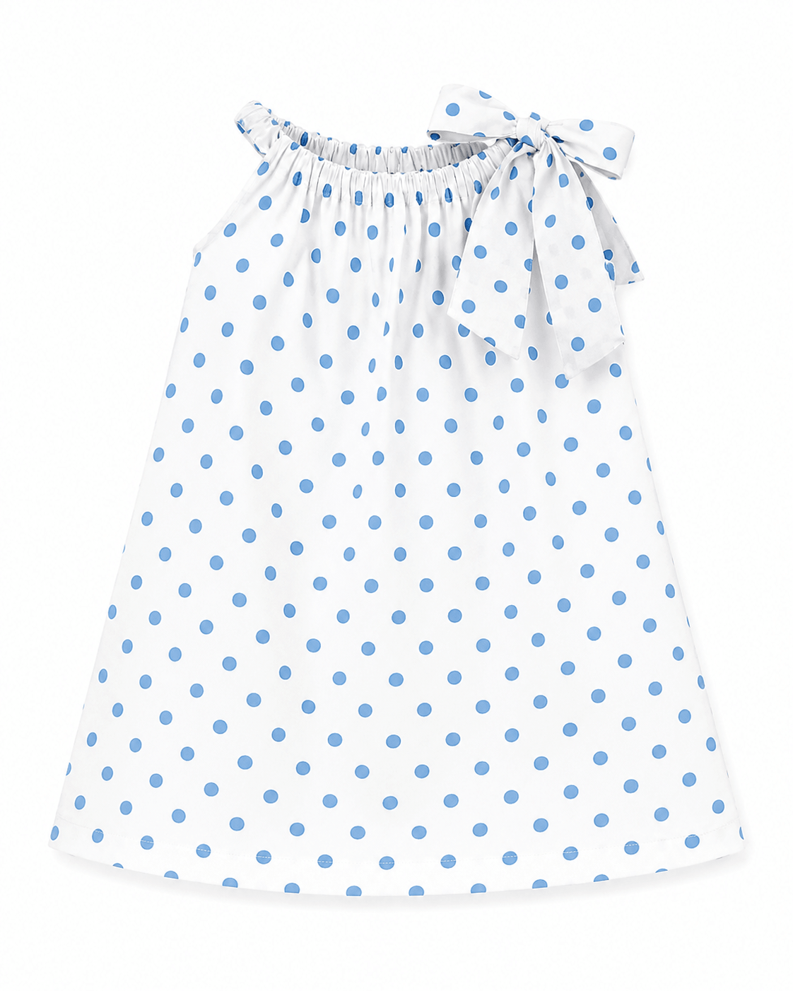 Pillowcase dress with Classic Polka Dots