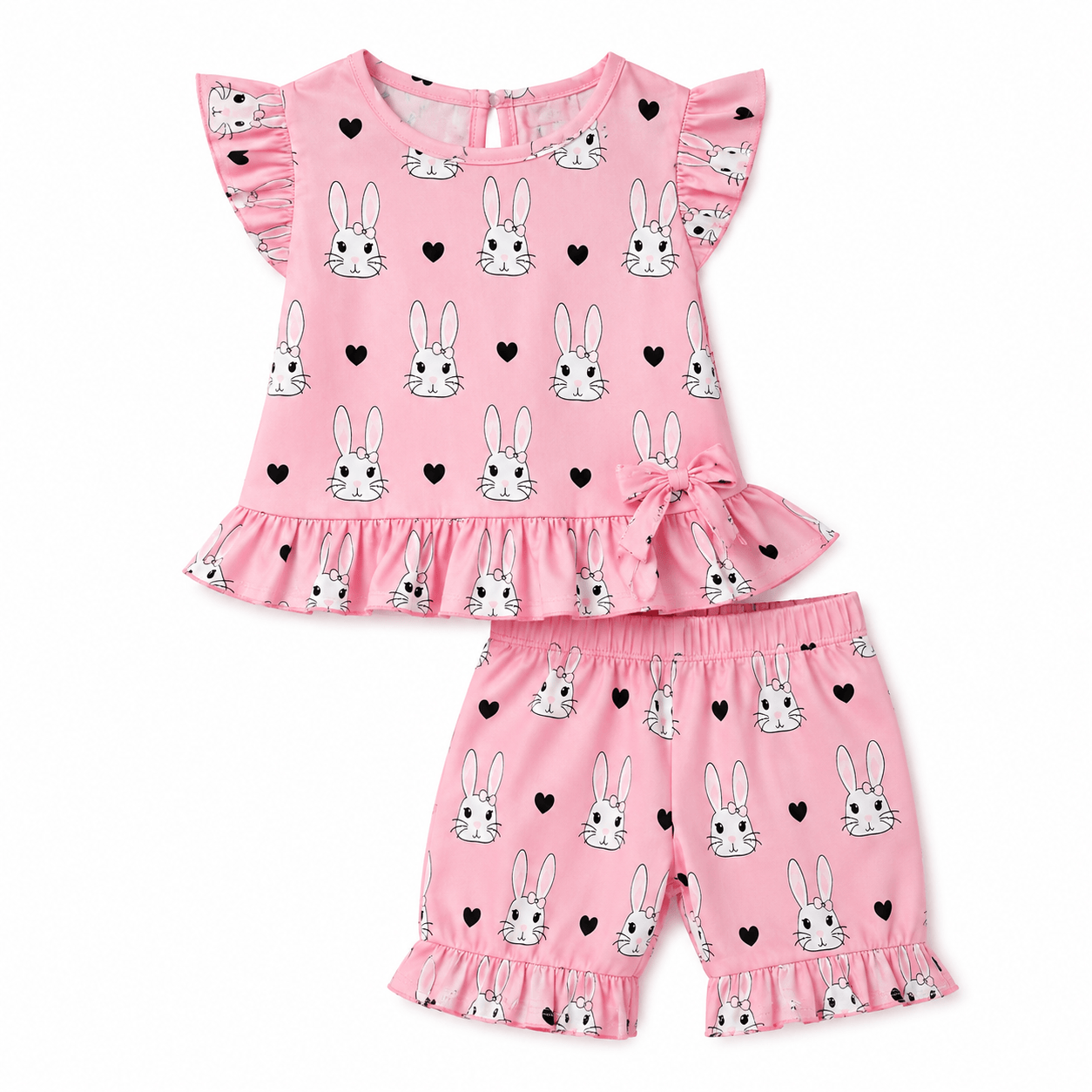 Cute pink bunny outfit for kids