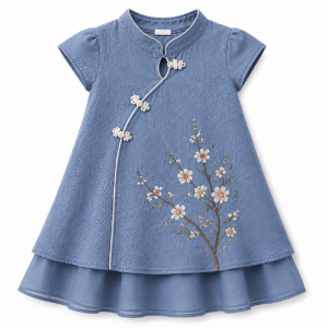 Dusty blue children's dress