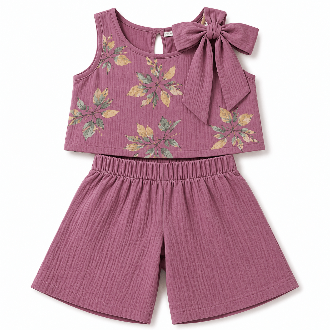 Dusty mauve two-piece outfit