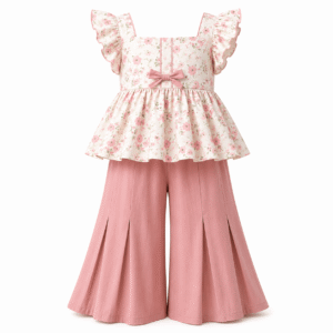 Floral Top and Wide trouser