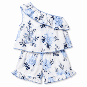 Floral girls’ outfit set