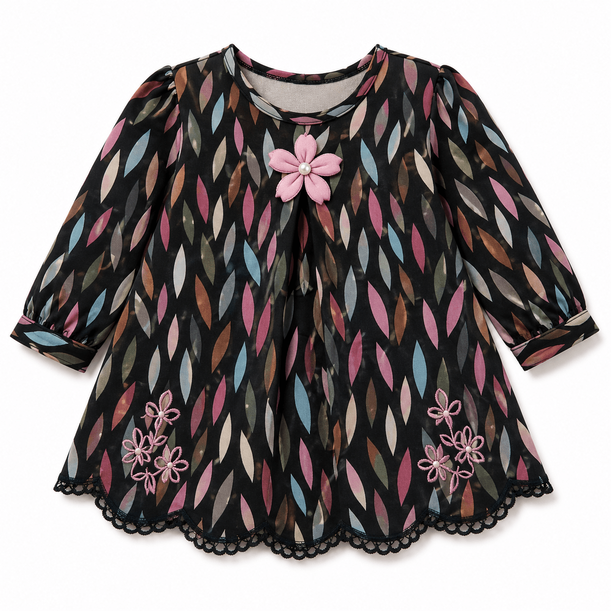 Floral leaf print
