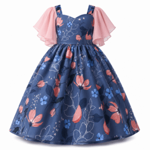 Frock with Puffed sleeves