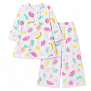 Fruit and flower pajama set