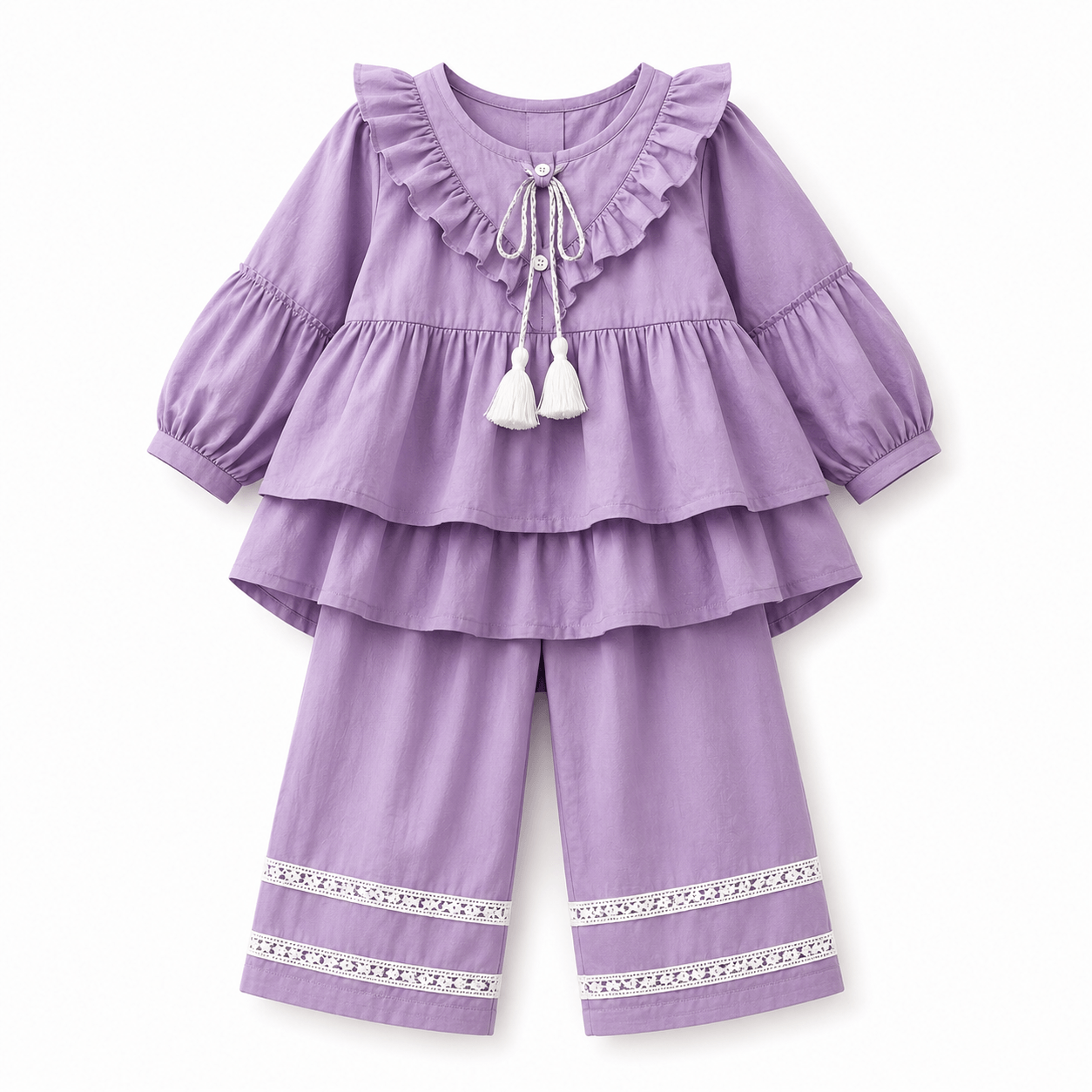 Lavender girls' Boho Set