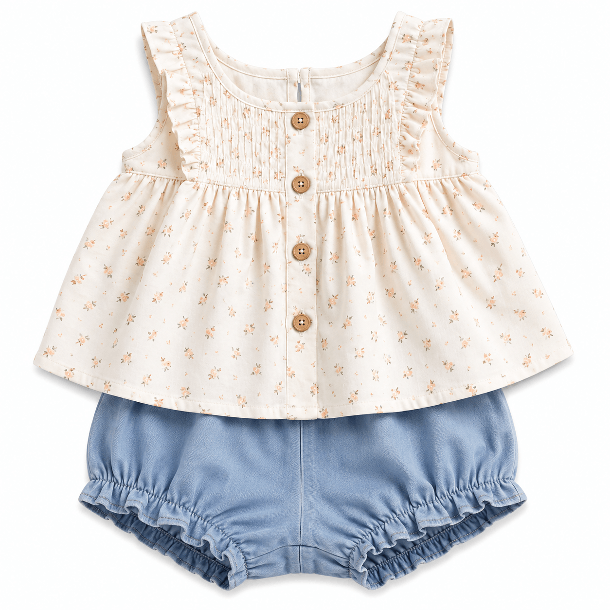 Pastel Floral Baby Outfit