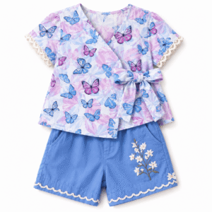 Pastel Butterfly Outfit Set - Buy at Best Price - MGOIS
