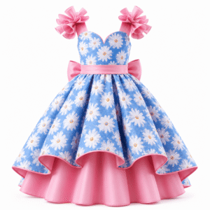 Pastel floral Ballgown