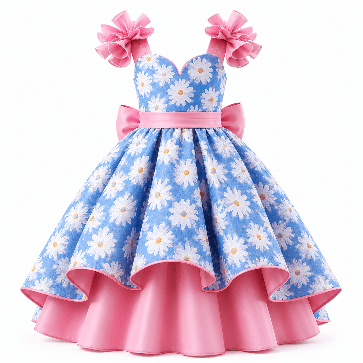 Pastel floral Ballgown