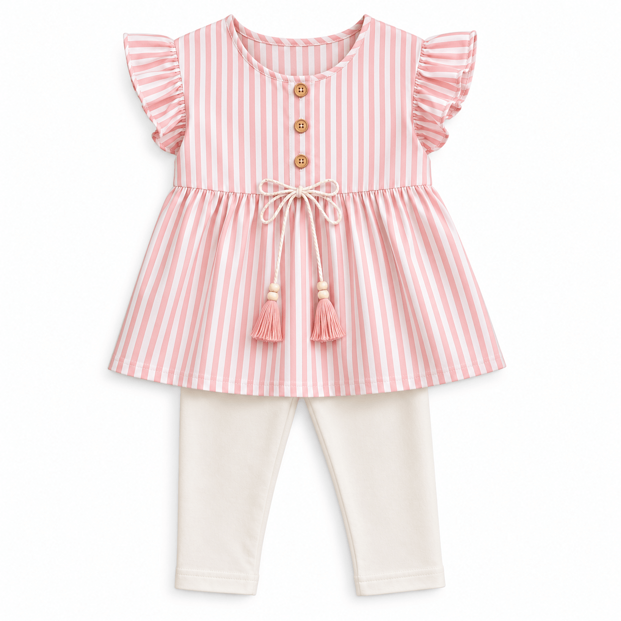 Pastel pink toddler outfit