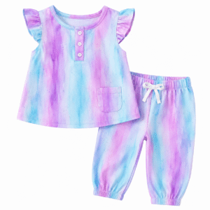 Pastel watercolor toddler dress