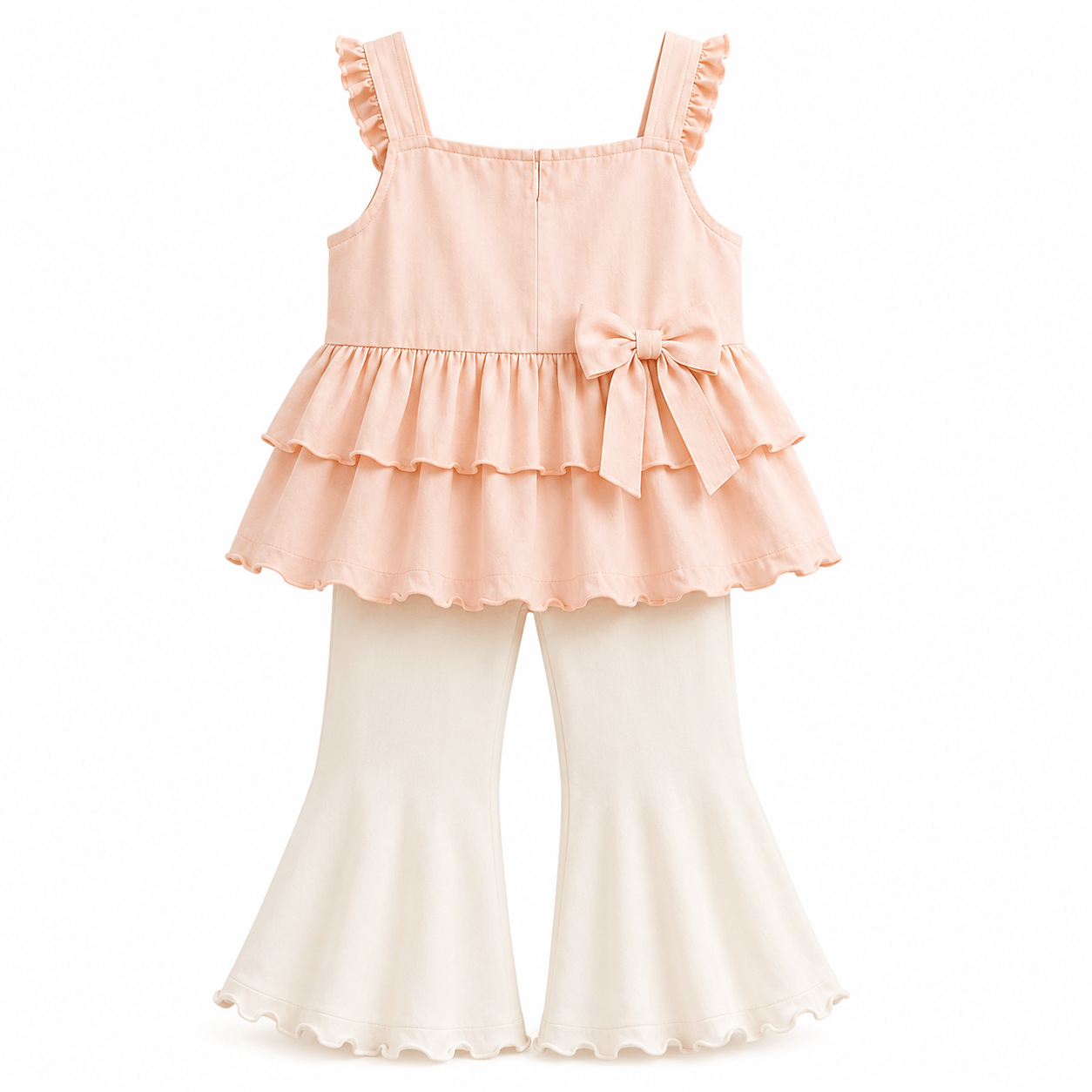 Peach Ruffled Girl’s Outfit