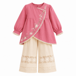 Rose Lace Tunic and Palazzo Set