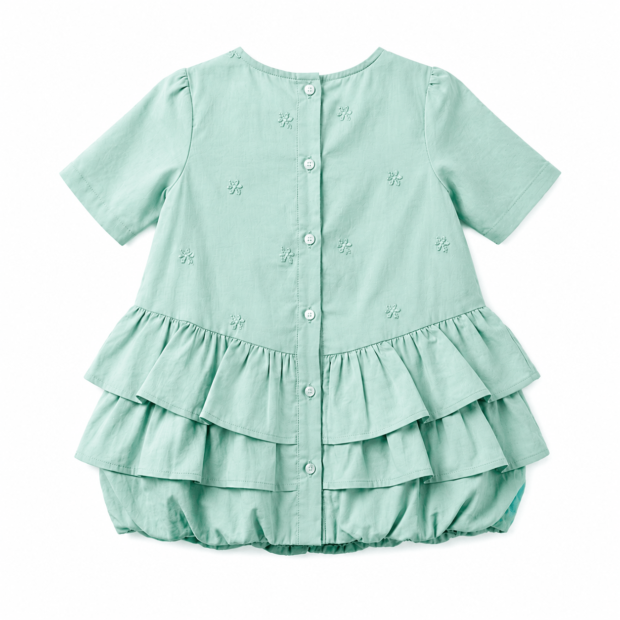 Tiered ruffle New born baby dress