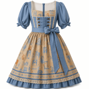 Vintage Inspired Drindl Dress