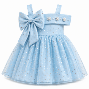 Pastel Blue Sparkle Party Dress