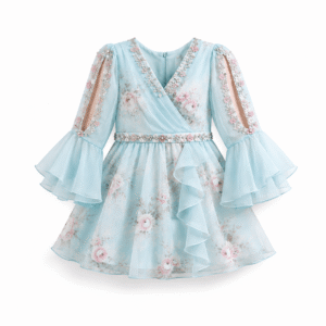 Pastel Floral Chiffon Fairy Dress
