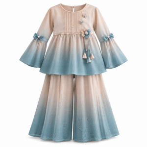Pastel Ombré Girls’ Palazzo Set