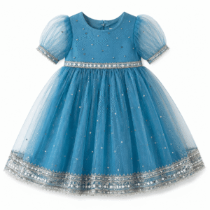 Teal Sparkle Tulle Party Dress