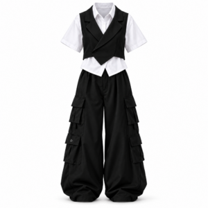 Black White Cargo Outfit