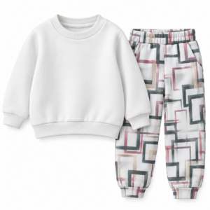 Geometric Kids’ Sweatshirt and Joggers