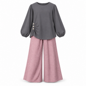 Grey Pink Outfit