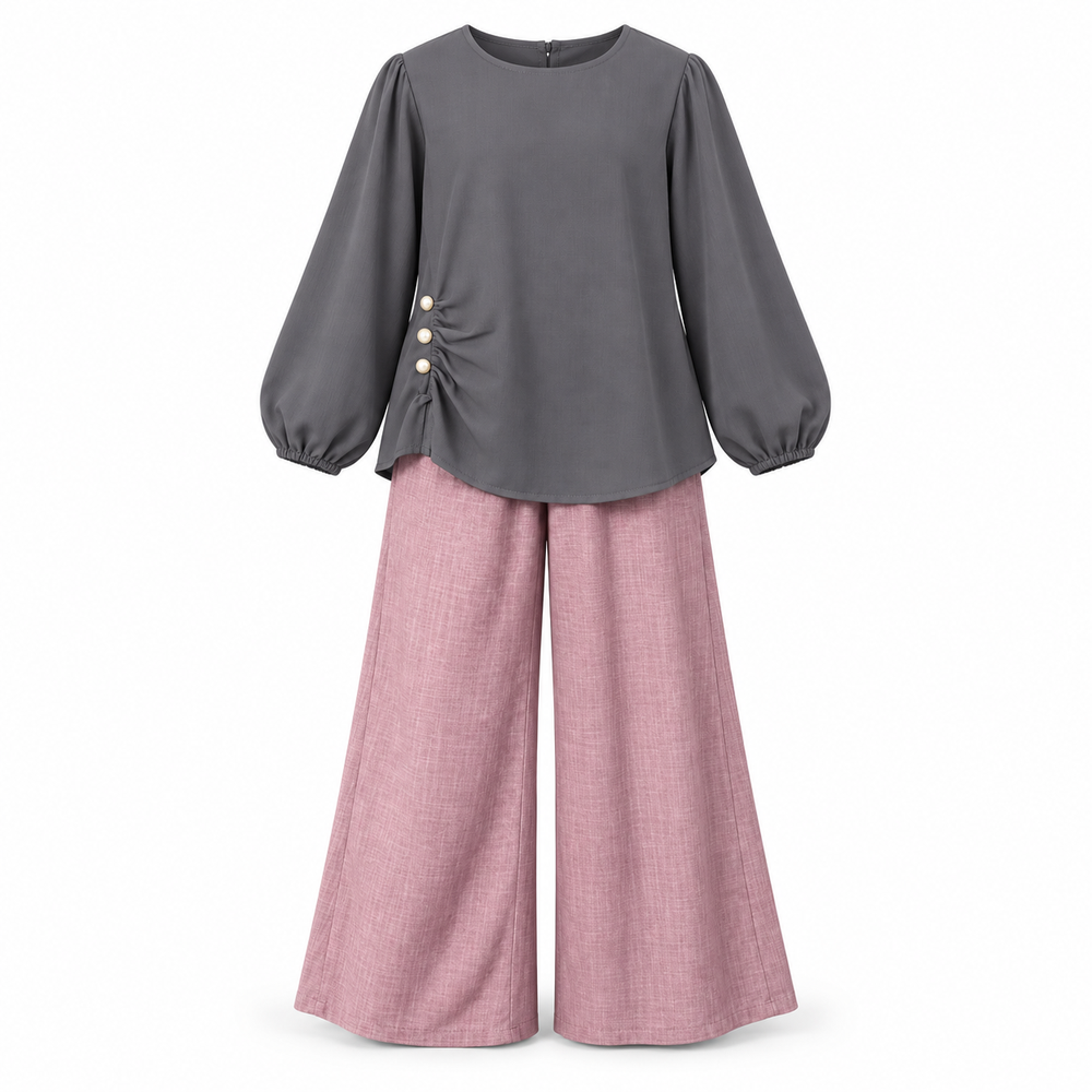 Grey Pink Outfit