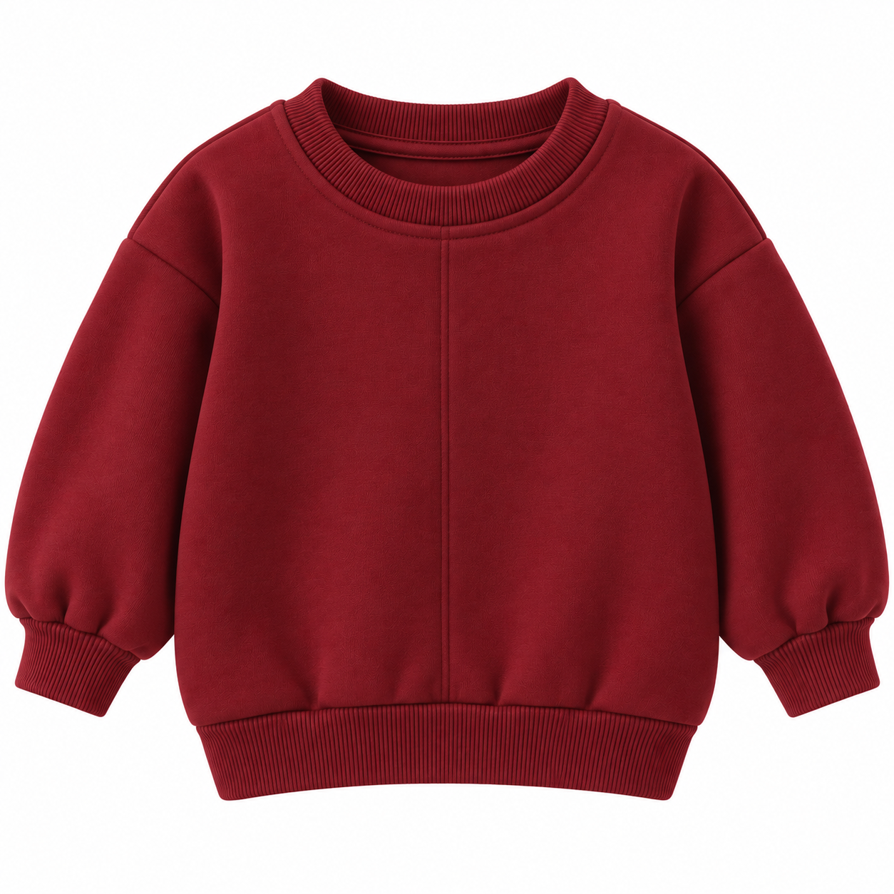Maroon Kids’ Crewneck Sweatshirt