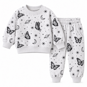 Monochrome Space Butterfly Kids’ Set