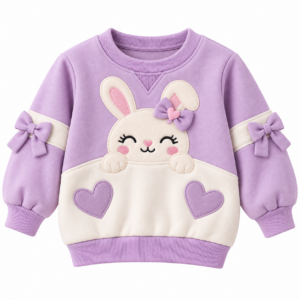 Pastel Bunny Bow Sweatshirt
