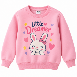 Pastel Pink Little Dreamer Bunny Sweatshirt
