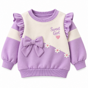 Pastel Sweet Girl Ruffle Sweatshirt