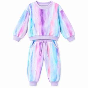 Pastel Watercolor Kids’ Tracksuit Set