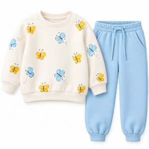 Toddler Butterfly Sweatshirt and Joggers