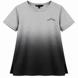 Grey to Black Ombré Mountain Tee