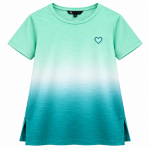 Mint Ombré Heart Tee