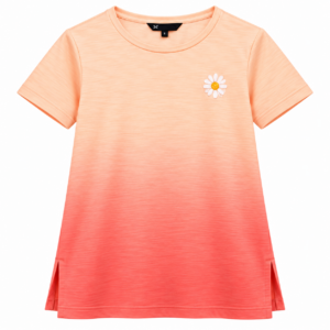 Peach Ombré Daisy Tee