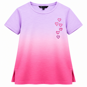 Purple to Pink Ombré Hearts Tee