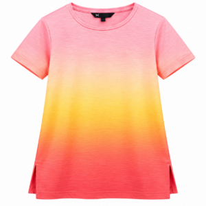 Sunset Gradient Side-Slit Tee